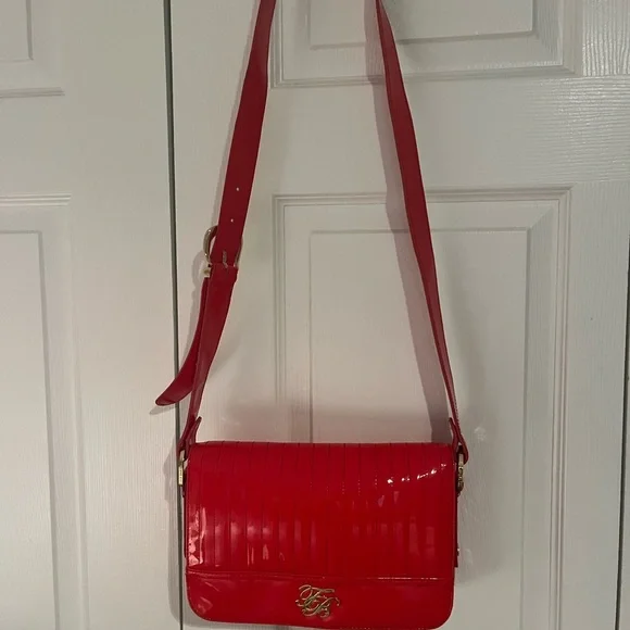 Ted Baker Red Patent Bag - Picture 4 of 14